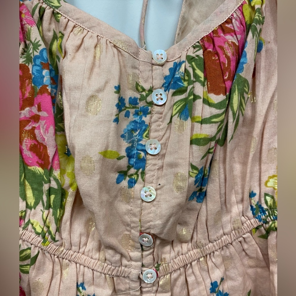 Anthropologie Women’s Size Small Love The Label Rosette Babydoll Top - Picture 4 of 11